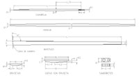  Tabla de dimensiones de la Arboladura 